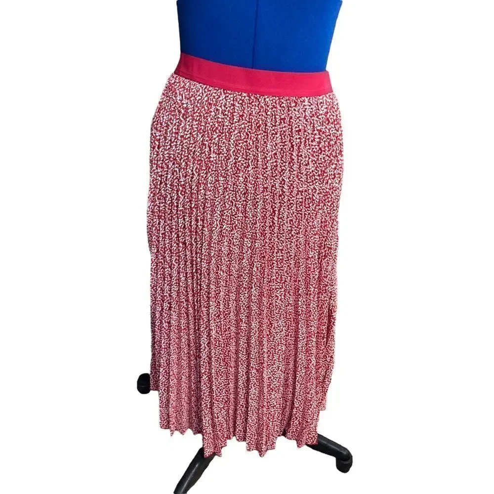 VINCE CAMUTO Women’s Maxi‎ Skirt Size Large, Pink & Ivory